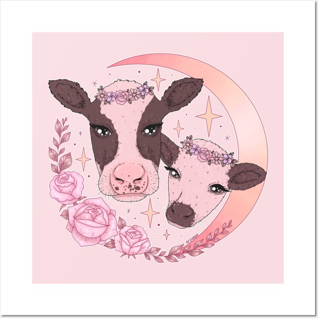 Magical Happy Cows Wall Art by chiaraLBart